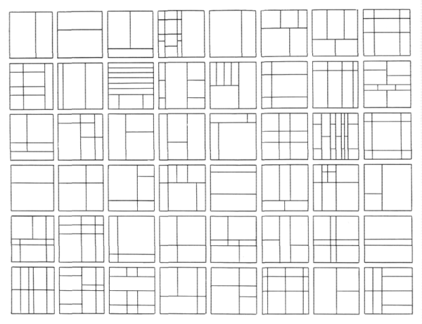 Книжная модульная сетка