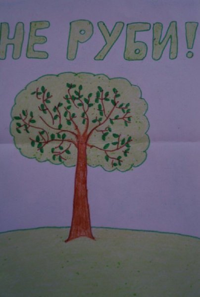 Рисунок на тему вырубка лесов