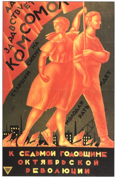 Агитационные плакаты ВЛКСМ