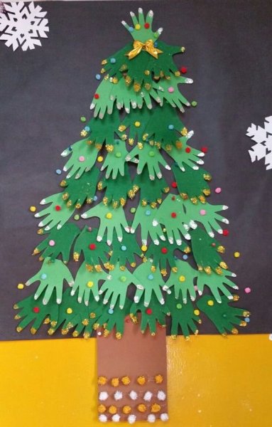 Коллективная поделка на новый год