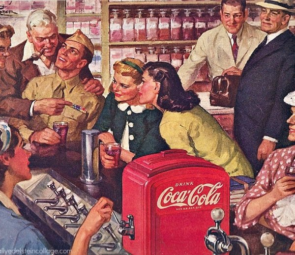 Кока кола США 19-20 век реклама