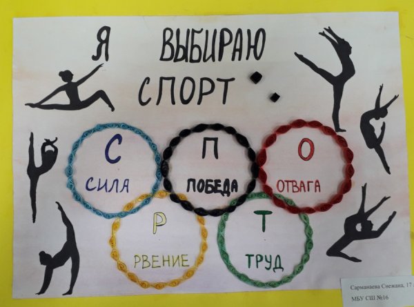 Плакат я выбираю спорт