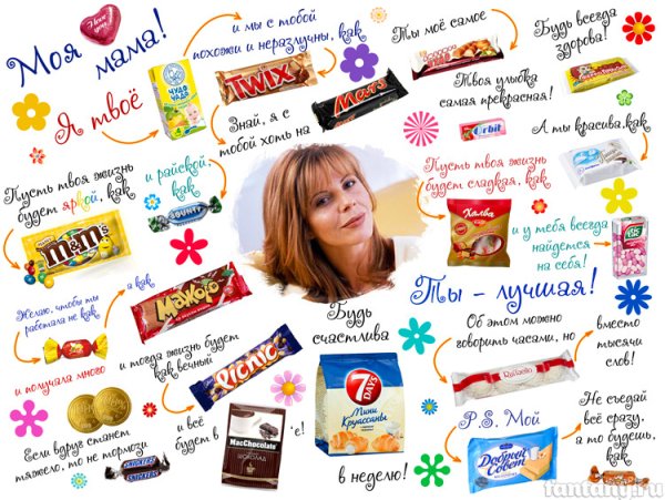 Плакат со сладостями