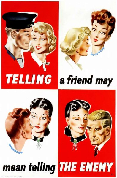 Противник подслушивает плакат