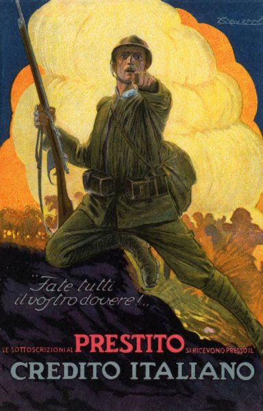 Итальянский плакат credito italiano