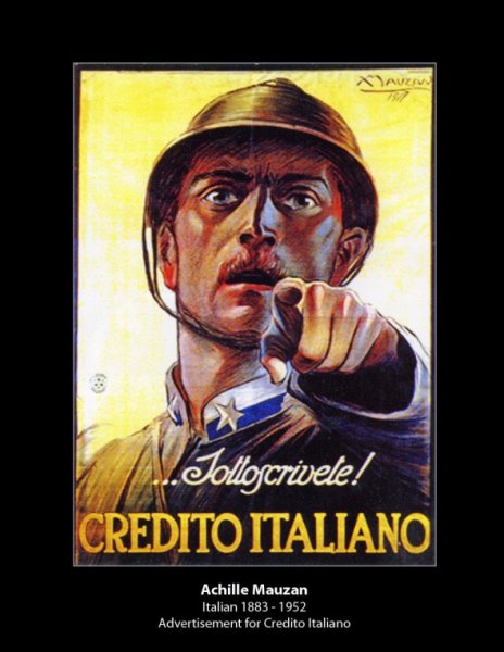 Итальянский плакат credito italiano
