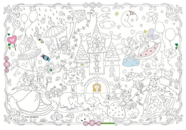 Плакат раскраска