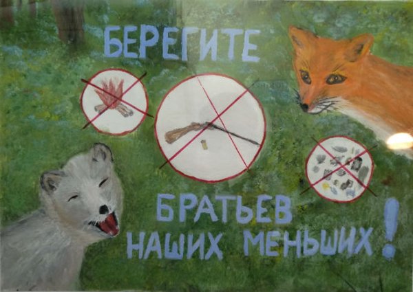 Плакат на тему защита животных