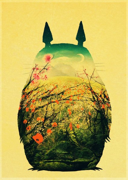 Постер my Neighbor Totoro Винтаж