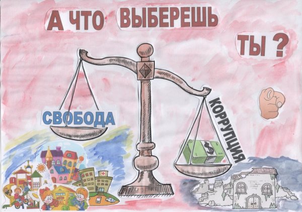Плакат на тему коррупция