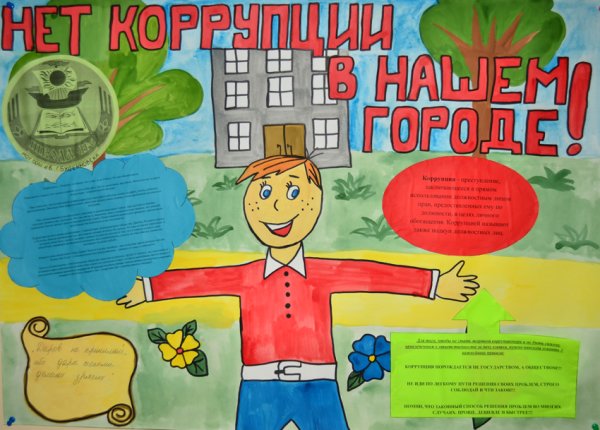 Плакат против коррупции