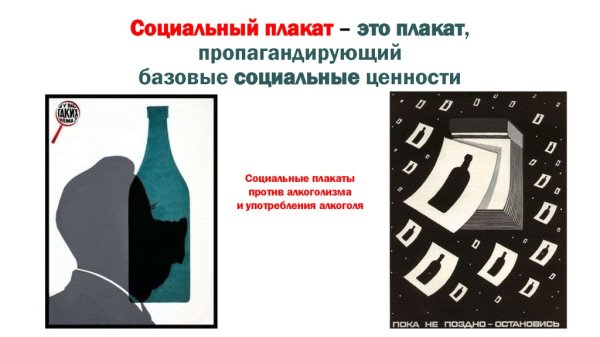 Характерные особенности плаката