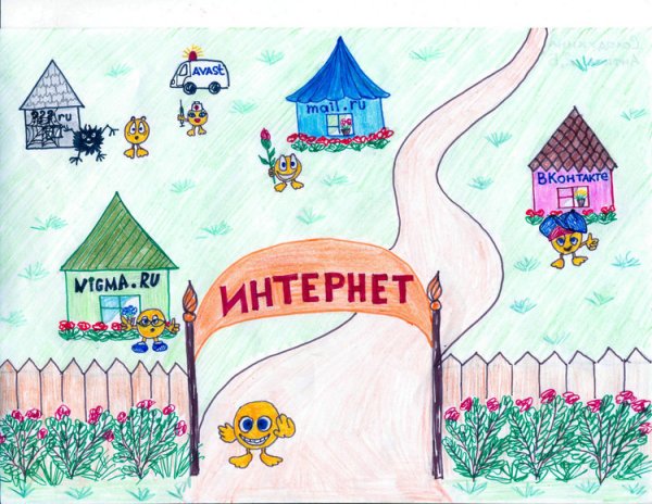 Рисунок безопасный интернет глазами ребенка
