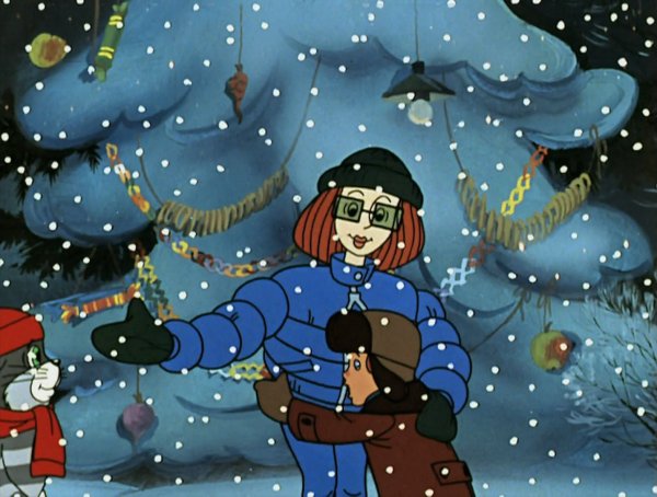 Простоквашино зима в Простоквашино