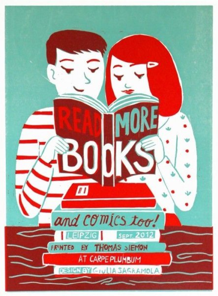 Рекламный плакат библиотеки