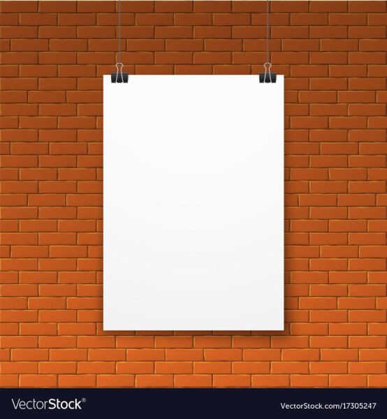 Плакат кирпич стена