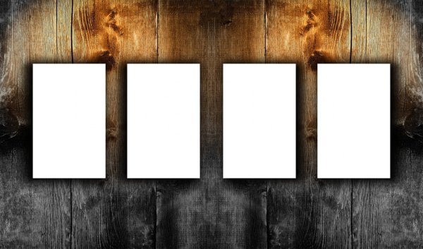 Плакат пустой для фотошопа