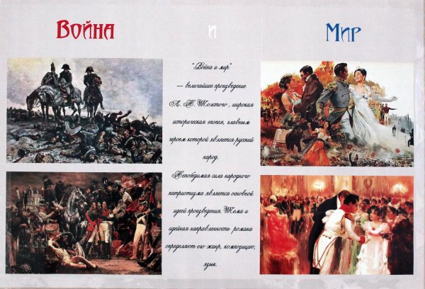 Обложка романа война и мир