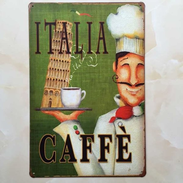 Плакат итальянский ресторан