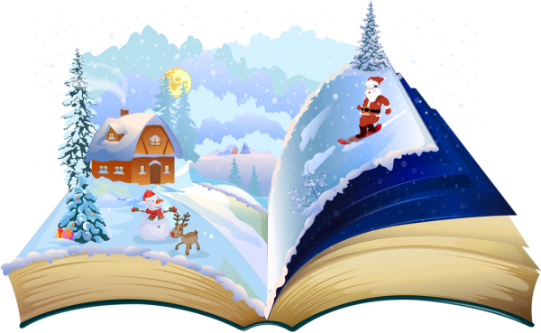 Книга сказок на прозрачном фоне