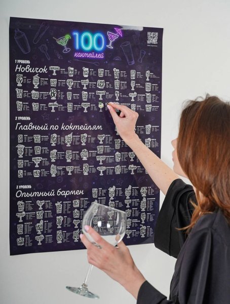 Постер 100 коктейлей