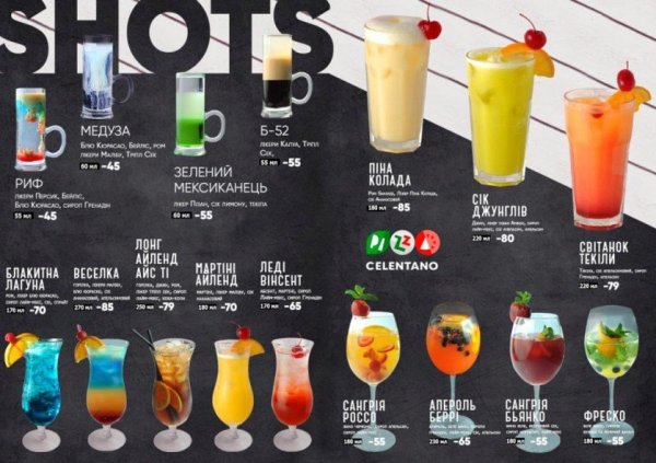 Газированные напитки в бокале