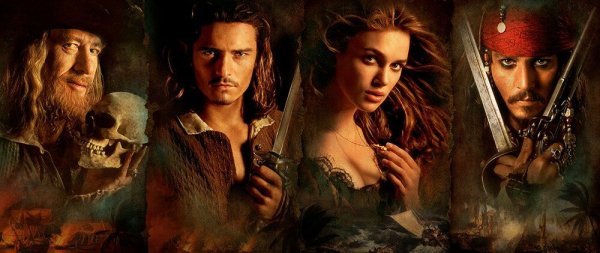 Пираты Карибского моря проклятие черной Жемчужины фильм 2003 Постер