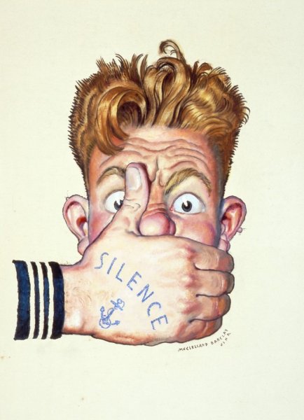 Не болтать плакат