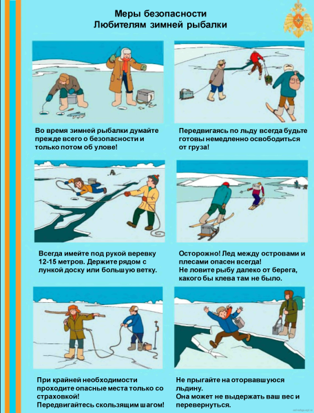 Памятка по мерам безопасности на льду