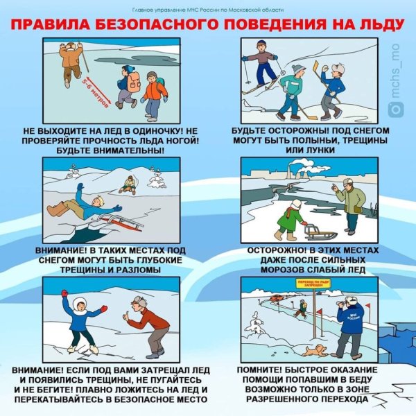 Опасность выхода на лед