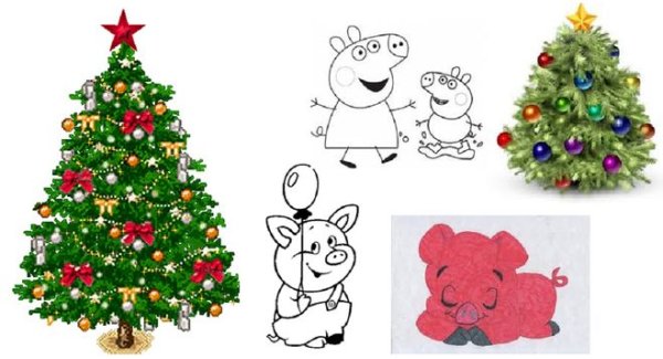 Елочка с цифрами