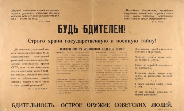 Плакаты секретность