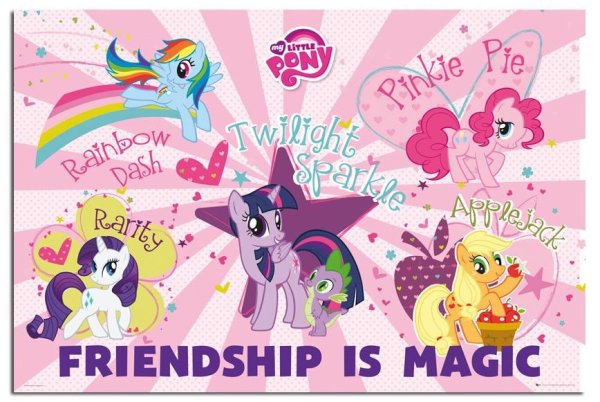 Милые пони плакат