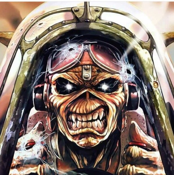 Эдди на обложке Айрон мейден