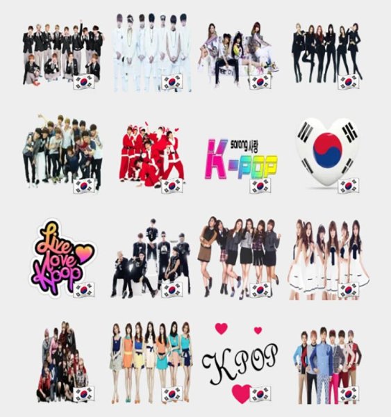 Наклейки БТС И блекпинк