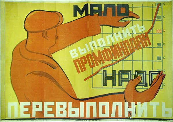 Советские плакаты про экономику