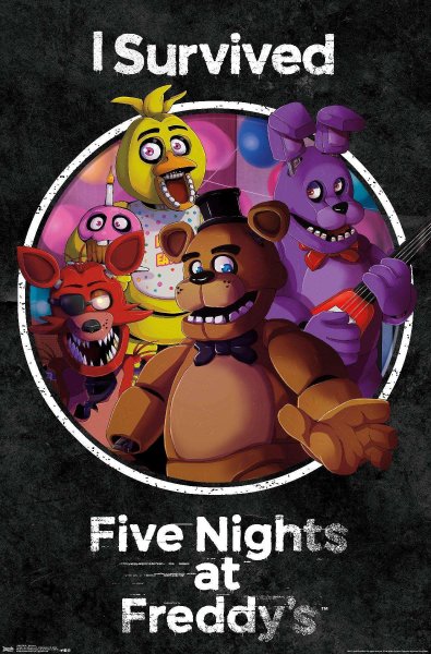 Плакат пять ночей с Фредди
