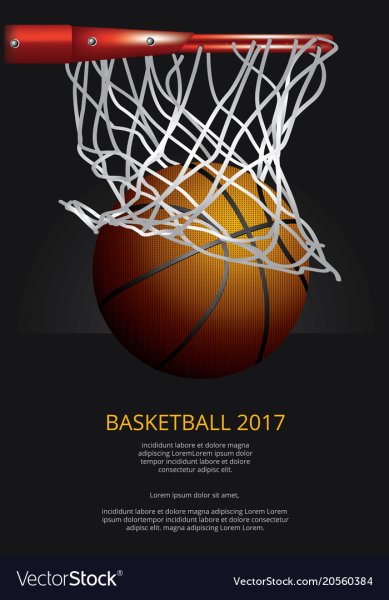 Информационно рекламный плакат о баскетболе