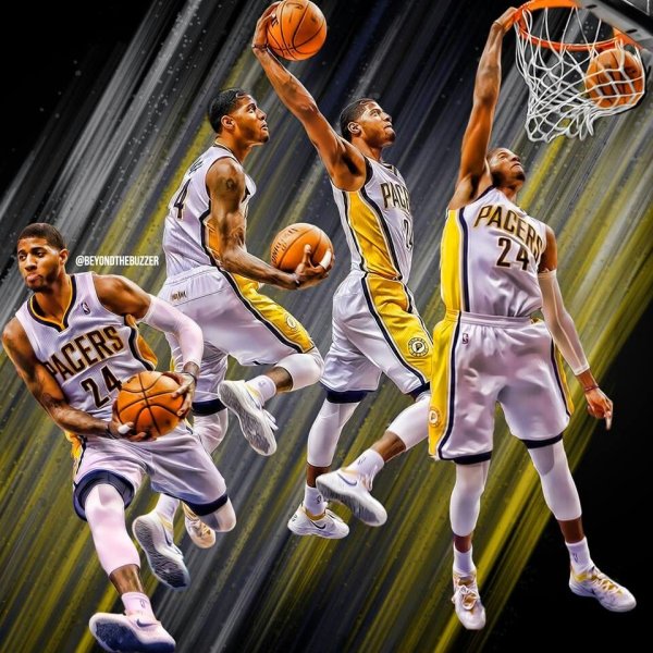 Пол Джордж Постер данк