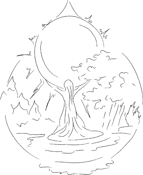 Горящий куст раскраска