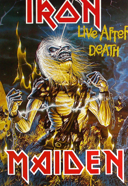 Эдди на обложке Айрон мейден