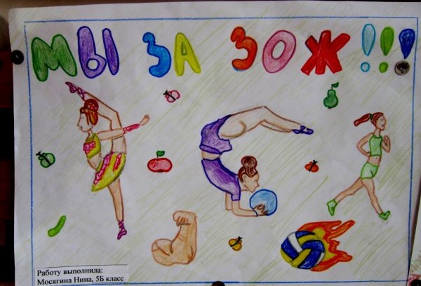 Идеи для плаката здоровый образ жизни