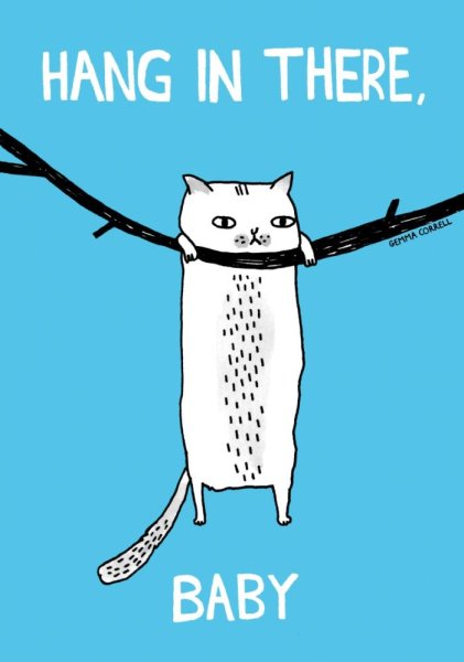 Hang in there Baby плакат