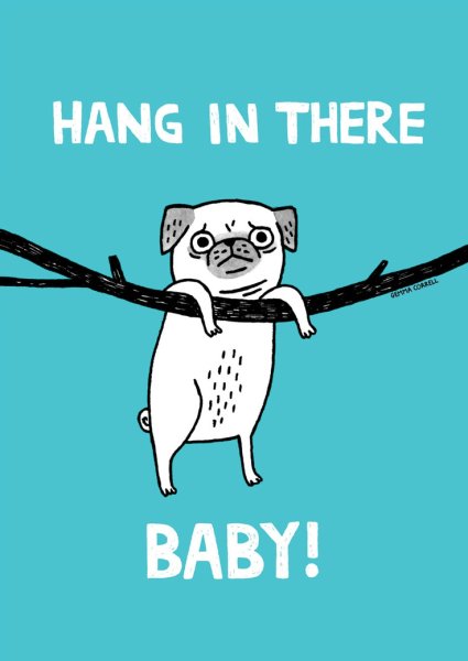 Hang in there Baby плакат