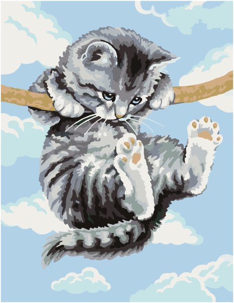 Картина по номерам котята