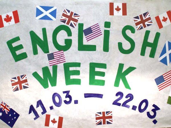 Стенгазета на неделю английского языка