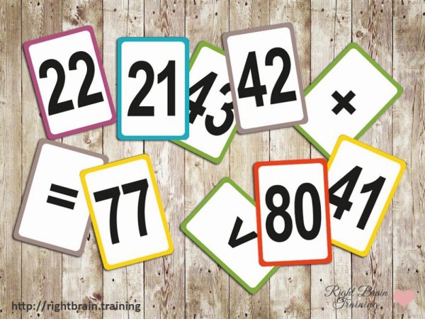 Карточка с цифрами от 1 до 100