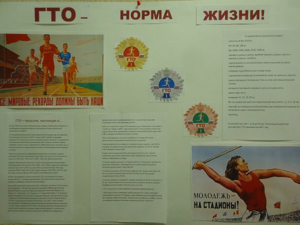 ГТО плакаты для школы