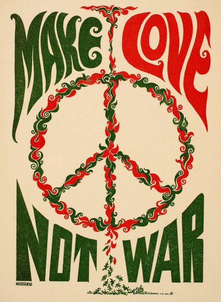 Make Peace not War хиппи