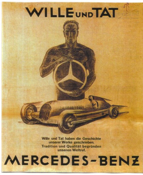 Плакаты Мерседес Бенц ретро